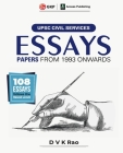 UPSC Civil Services 2023: Es says (Papers from 1993 onwards) by DVK Rao By G K Publications (P) Ltd Cover Image