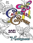 Calendario de Colorear 2021 Mariposas Cover Image