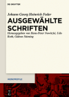 Ausgewählte Schriften (Werkprofile #9) By Johann Georg Heinrich Ha Feder Nowitzki Cover Image