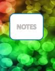 Notes: Pretty Bokeh Cover 8 .5 x 11 By Jh Notebooks Cover Image