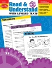 Read and Understand with Leveled Texts, Grade 3 Teacher Resource (Read & Understand with Leveled Texts) By Evan-Moor Corporation Cover Image