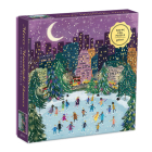 Merry Moonlight Skaters 500 Piece Foil Puzzle By Galison, Joy Laforme Cover Image