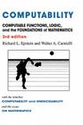 Computability: Computable Functions, Logic, and the Foundations of Mathematics Cover Image