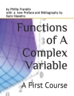 Functions of A Complex Variable: A First Course Cover Image