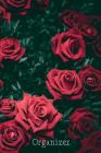 Organizer: Discreet Internet Password Book (Large Print with A-Z Tabs) with Red Roses Cover By Password Keeper Books Cover Image