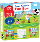Farm Animals Fun Box: Includes a Storybook and a 2-In-1 Puzzle By Danielle Patenaude (Text by (Art/Photo Books)), Jonathan Miller (Illustrator) Cover Image