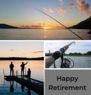 Fishing Retirement Guest Book (Hardcover): Retirement book, retirement gift, Guestbook for retirement, message book, memory book, keepsake, fishing re Cover Image