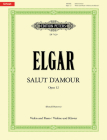 Salut d'Amour Op. 12 for Violin and Piano (Edition Peters) By Edward Elgar (Composer), Donald Burrows (Composer) Cover Image