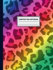 Composition Notebook: Rainbow Cheetah Print Pattern Composition Book For Students College Ruled Cover Image