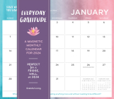 Everyday Gratitude Magnetic Wall Calendar 2024: Perfect for a Fridge, Wall or Desk Cover Image