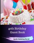 40th Birthday Guest Book Cover Image
