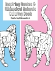 Inspiring Quotes & Whimsical Animals Coloring Book Cover Image