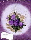Composition: Vintage Purple Roses Floral Notebook, Comp Book, College Ruled for Note Taking, Office, Projects By Blanketyblank Journals Cover Image