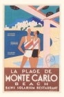 Vintage Journal Monte Carlo Beach Travel Poster By Found Image Press (Producer) Cover Image