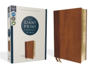 Niv, Giant Print Compact Bible, Leathersoft, Brown, Red Letter Edition, Comfort Print By Zondervan Cover Image