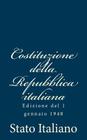 Costituzione della Repubblica italiana: Edizione del 1 gennaio 1948 Cover Image