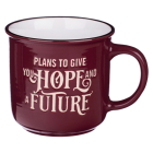 Christian Art Gifts Maroon Ceramic Camper Mug for Men and Women Hope and a Future - Jeremiah 29:11 Inspirational Bible Verse, 13 Oz. By Christian Art Gifts (Created by) Cover Image
