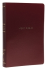 NKJV, Reference Bible, Center-Column Giant Print, Leather-Look, Burgundy, Indexed, Red Letter Edition, Comfort Print By Thomas Nelson Cover Image