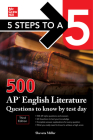 5 Steps to a 5: 500 AP English Literature Questions to Know by Test Day, Third Edition Cover Image