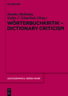 Wörterbuchkritik - Dictionary Criticism (Lexicographica. Series Maior #152) By Monika Bielińska (Editor), Stefan J. Schierholz (Editor) Cover Image
