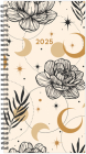 Floral Moon 2025 3.5 X 6.5 Softcover Weekly Spiral Cover Image