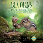 Becorns 2024 Wall Calendar: Forest Folk by David M Bird Cover Image