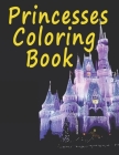 Princess Coloring Book: Jumbo Princess Coloring Book for girls ages 3-9 By A. Adam Cover Image