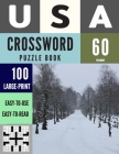 USA Crossword Puzzle Book: 100 Large-Print Crossword Puzzle Book for Adults (Book 60) By Booksbio, Fin Nobot Cover Image