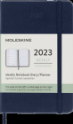 Moleskine 2023 Weekly Notebook Planner, 12M, Pocket, Sapphire Blue, Hard Cover (3.5 x 5.5) Cover Image