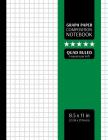 Graph Paper Composition Notebook: Grid Graphing Paper, 4x4 Quad Ruled, 4 Squares/Inch (Large, 8.5x11 in.) Cover Image