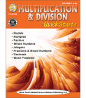Multiplication & Division Quick Starts Workbook By Mark Twain Media (Editor) Cover Image