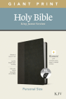 KJV Personal Size Giant Print Bible, Filament Enabled Edition (Leatherlike, Black/Onyx, Indexed) Cover Image