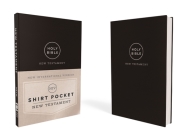 Niv, Shirt Pocket New Testament, Leathersoft, Black, Comfort Print By Zondervan Cover Image