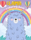 Llama Coloring Book Cover Image