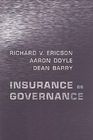 Insurance as Governance By Dean Barry, Aaron Doyle, Diana Ericson Cover Image
