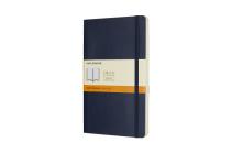 Moleskine Classic Notebook, Large, Ruled, Sapphire Blue, Soft Cover (5 x 8.25) Cover Image