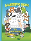 Learning to write for preschoolers: abc tracing book for preschool, wipe clean workbook uppercase alphabet, prewriting toys, scholastic preschool work By Amani Wafa Cover Image