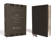 Niv, Preacher's Bible, Verse-By-Verse Format, Premium Leather, Goatskin, Black, Premier Collection, Comfort Print By Zondervan Cover Image