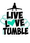 Live Love Tumble: Cute Gymnastics Activity Book & Gratitude Diary Perfect Gift for Any Gymnast! Cover Image