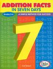 Addition Facts in Seven Days, Grades 2-4: A Simple Method for Success By Carl H. Seltzer Cover Image