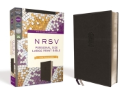 Nrsv, Personal Size Large Print Bible with Apocrypha, Leathersoft, Black, Comfort Print By Zondervan Cover Image