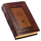 KJV Holy Bible, Giant Print Standard Size Faux Leather Red Letter Edition - Thumb Index & Ribbon Marker, King James Version, Saddle Tan/Butterscotch By Christian Art Gifts (Created by) Cover Image