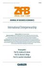 International Entrepreneurship (Zfb Special Issue) Cover Image