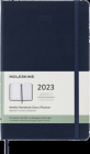 Moleskine 2023 Weekly Notebook Planner, 12M, Large, Sapphire Blue, Hard Cover (5 x 8.25) Cover Image