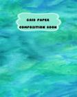 Grid Paper Composition Book: Aquamarine Blue Ocean Theme-Student Graph Book 2 squares per inch-8 x 10