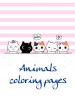 Animals coloring pages: Funny Image age 2-5, special Christmas design By Creative Color Cover Image