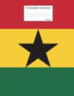 Ghana Composition Notebook: Graph Paper Book to write in for school, take notes, for kids, students, teachers, homeschool, Ghanaian Flag Cover Cover Image