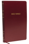 KJV, Thinline Reference Bible, Leather-Look, Burgundy, Red Letter Edition By Thomas Nelson Cover Image