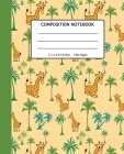 Composition Notebook: Cute Giraffe Gift: Giraffes in The Desert - School, High School and College Composition Book for Kids Teenagers or Adu By Nifty Fruit Media Cover Image