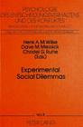 Experimental Social Dilemmas (Medizin in Entwicklungslandern) By Henk A. M. Wilke (Editor), Dave M. Messick (Editor), Christel G. Rutte (Editor) Cover Image